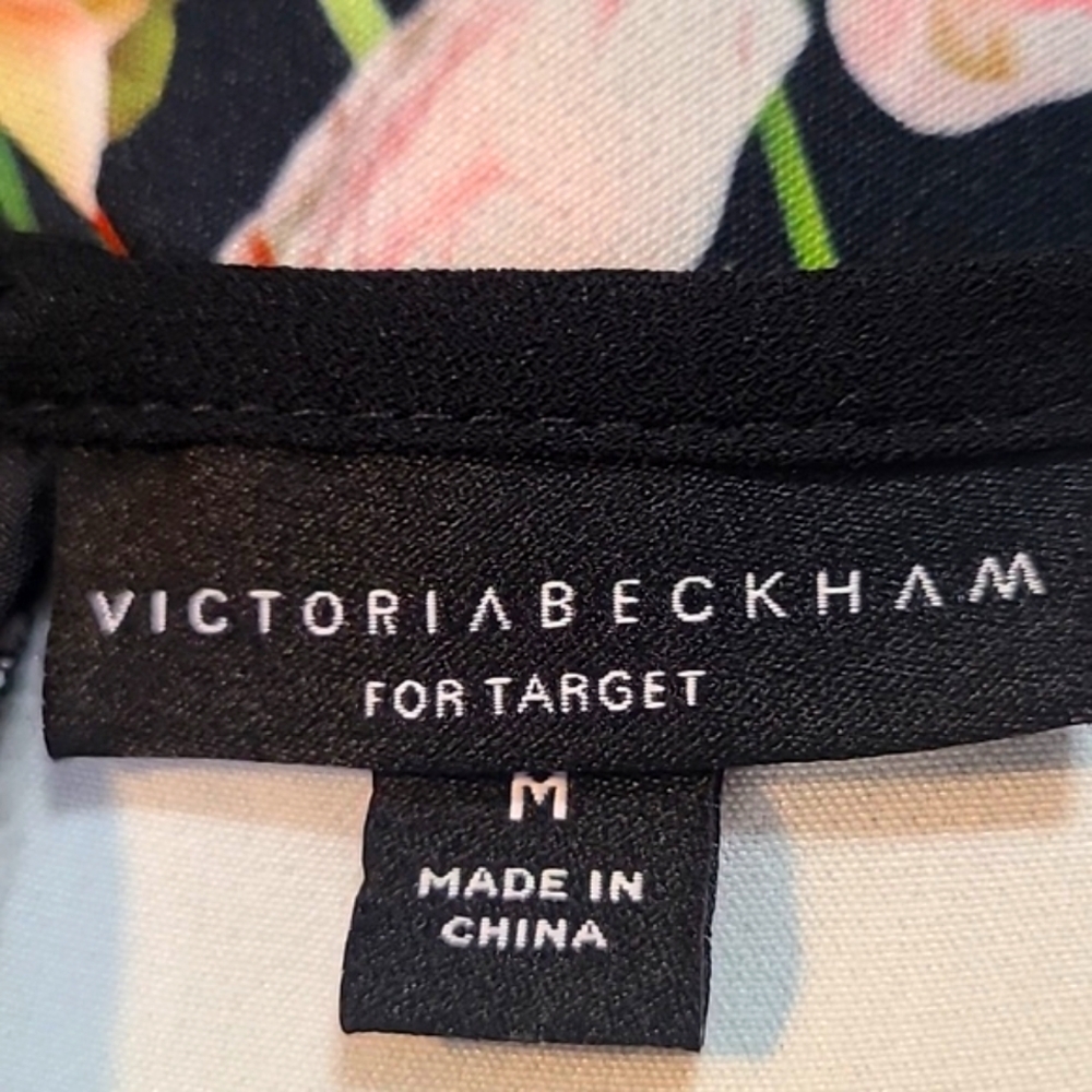 Victoria Beckham Floral Spring Sleeveless Mini-Dress, Size Medium - Picture 8 of 9